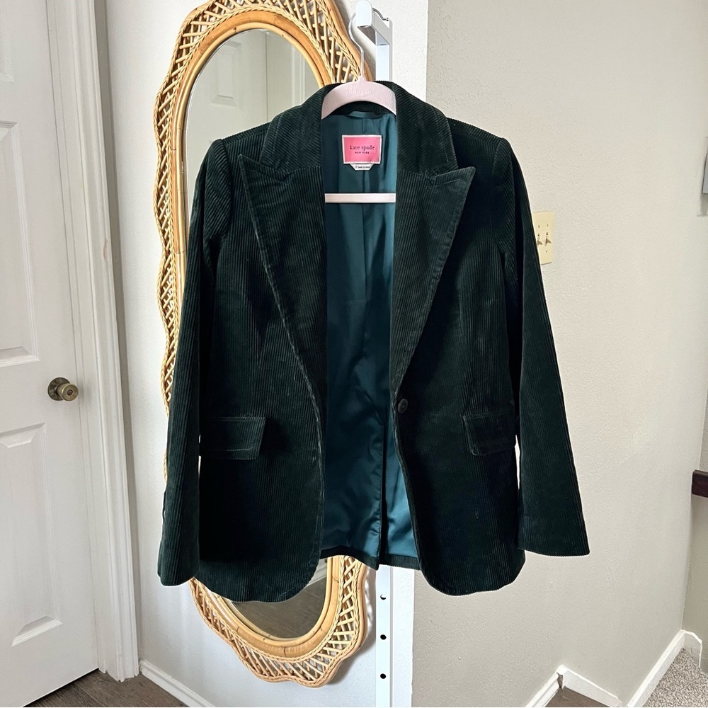 Kate Spade / Modern Cord Blazer Evergreen